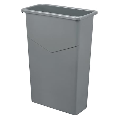Global Industrial Slim Trash Container, 23 Gallon, Gray 261902GY